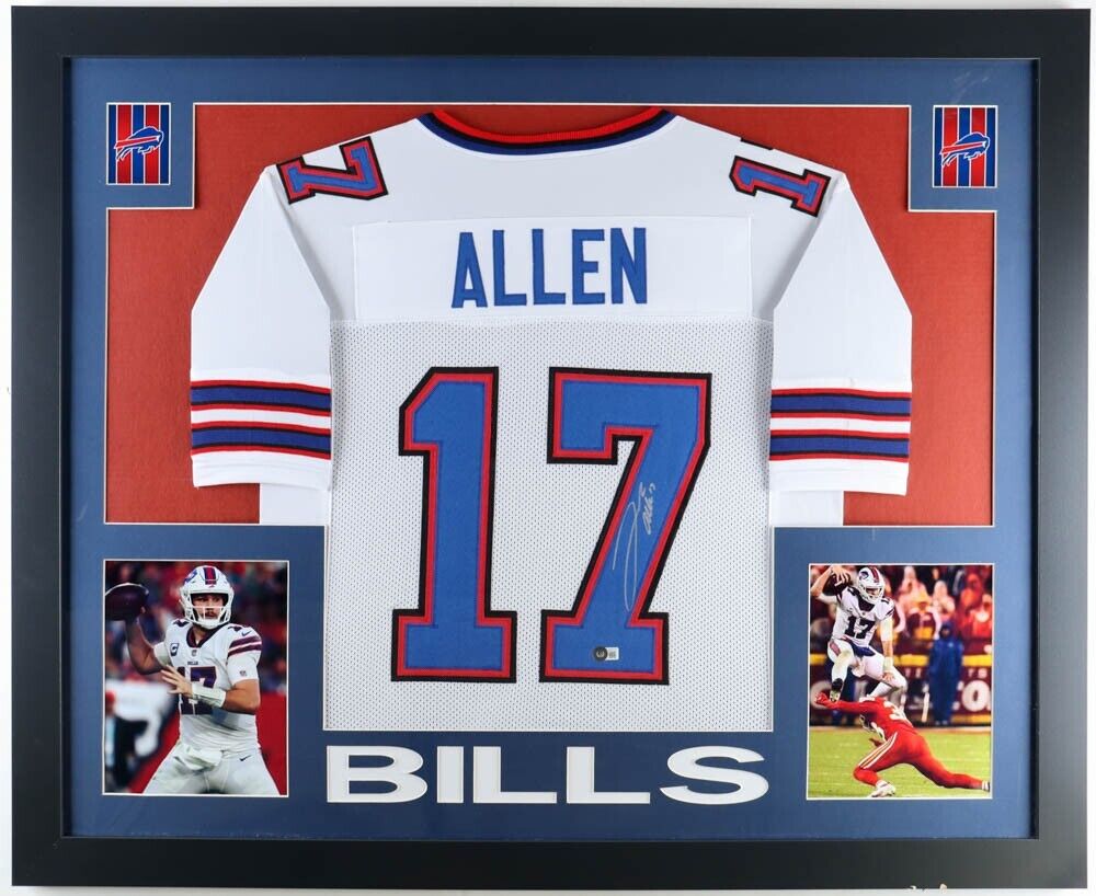 Josh Allen Autographed Buffalo Nike Red Football Jersey - BAS