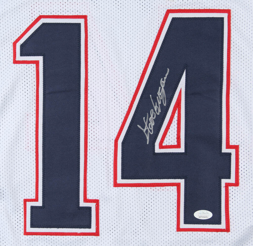 Steve Grogan Autographed Signed #14 Jersey COA/PSA