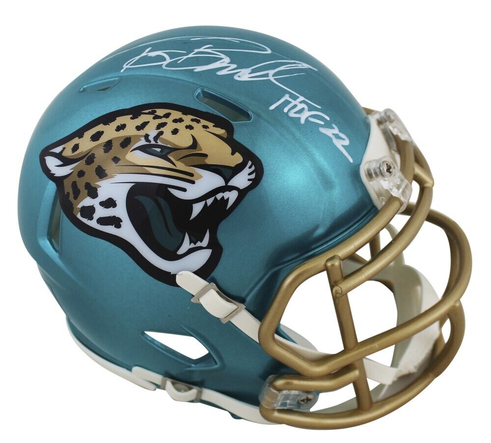 Tony Boselli Signed Jacksonville Jaguar Mini Helmet Inscribed HOF 22 ( –