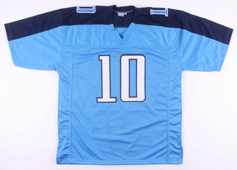 Signed Marcus Mariota Jersey - Blue Nike Twill Size XL MM Holo Stock #117264