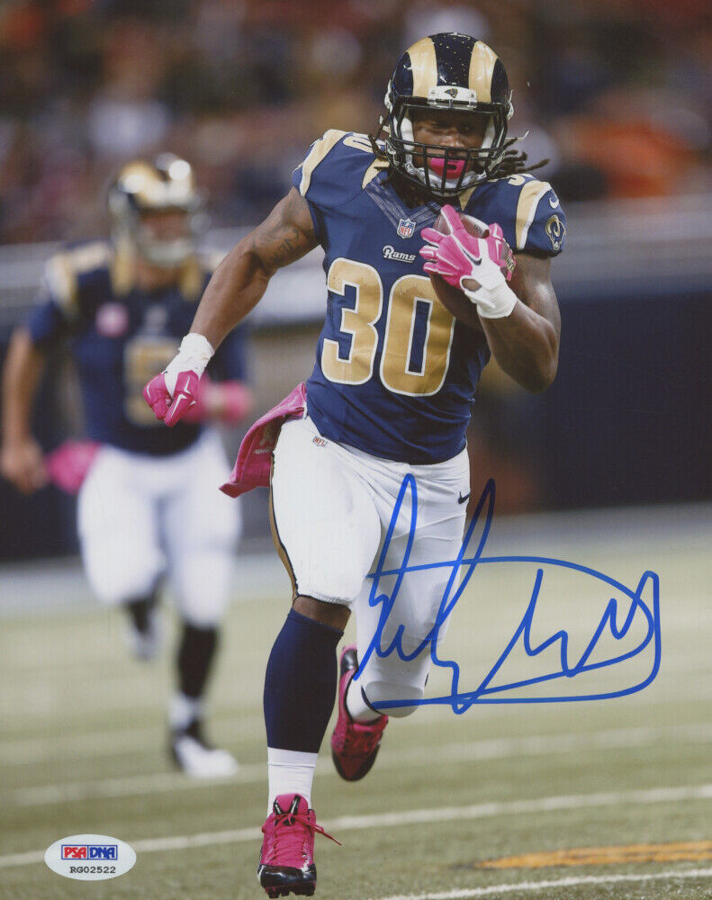 Todd Gurley Autographed Blue Los Angeles Jersey - Beautifully