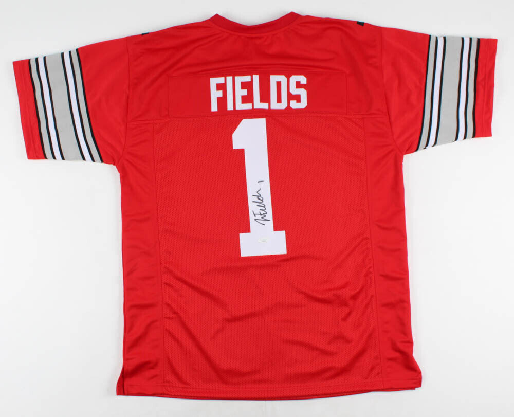 Justin Fields Signed Jersey (JSA)