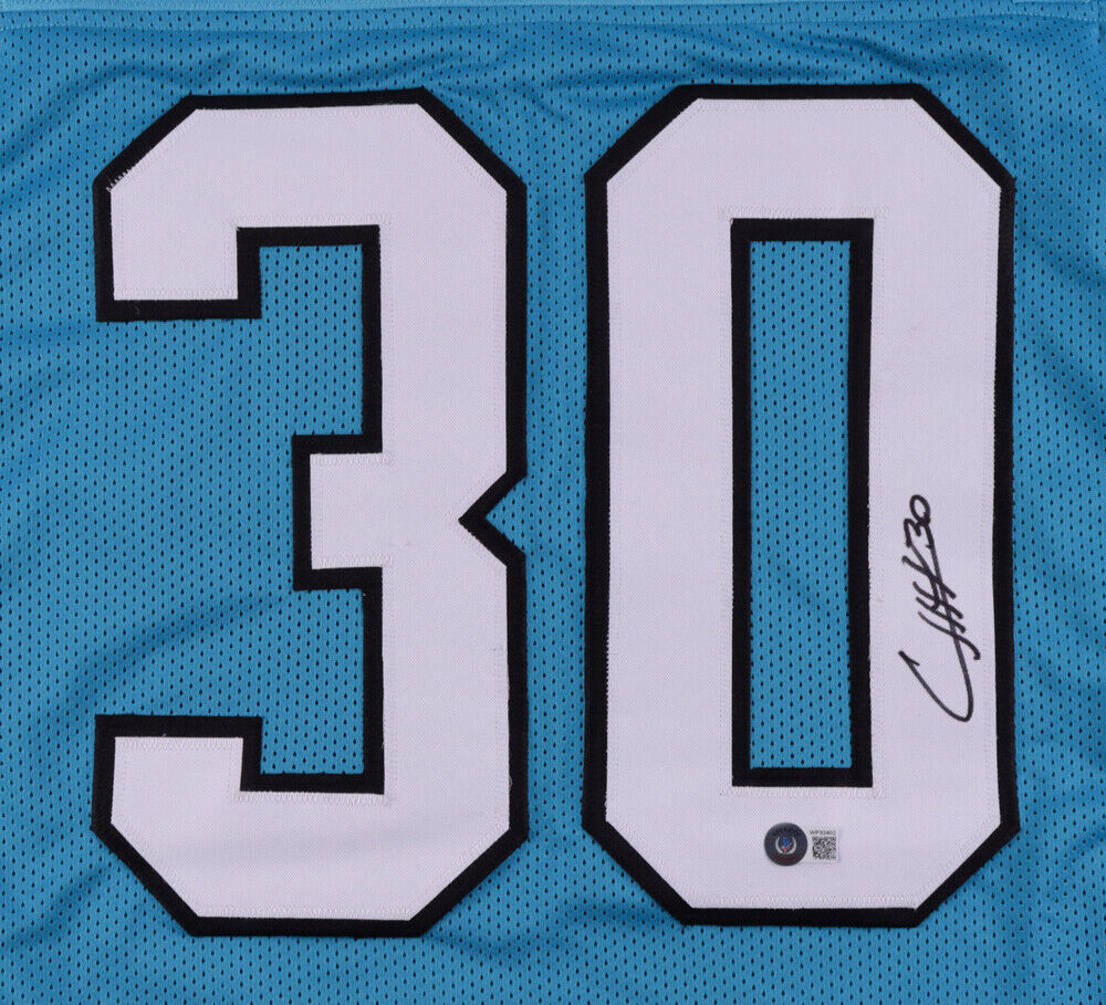 Curtis Samuel Jersey Carolina Panthers Alternate Blue Elite Jersey