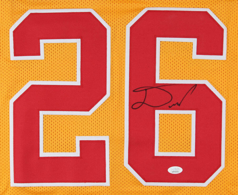 TYRANN MATHIEU SIGNED WHITE CUSTOM CHIEFS XL JERSEY JSA