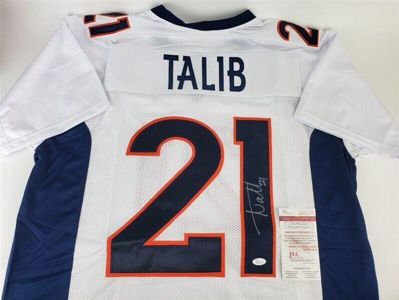 Aqib Talib Signed Kansas Jayhawks Jersey (JSA COA) Broncos & Rams Pro –