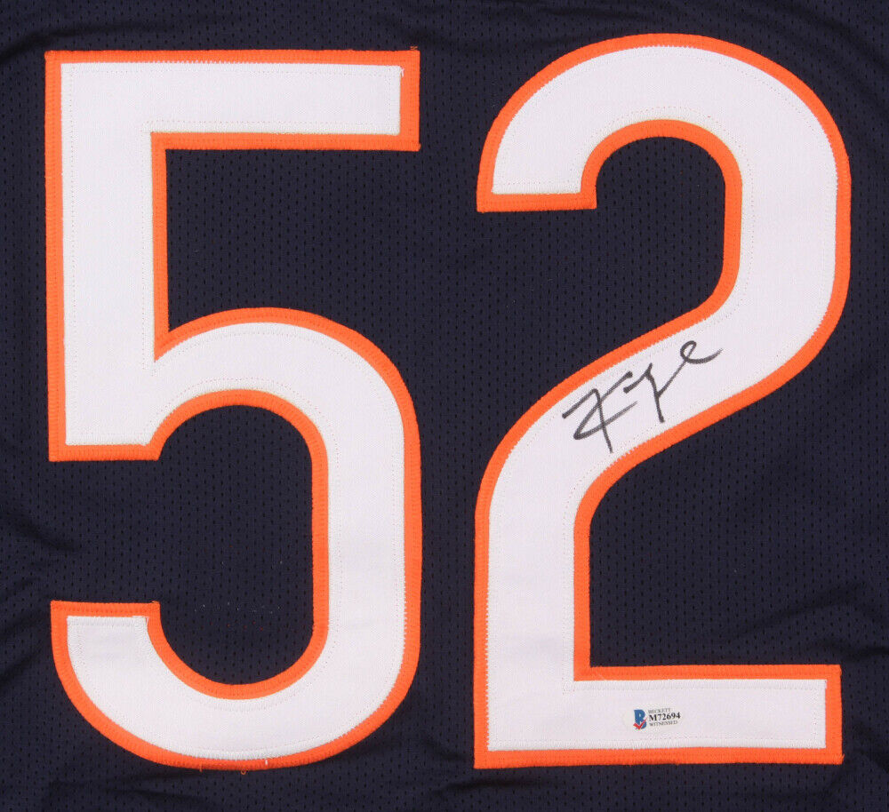 Bleachers Sports Music & Framing — Justin Fields Authentic Signed Chicago Bears  Jersey - Beckett BAS COA Authenticated - Framed