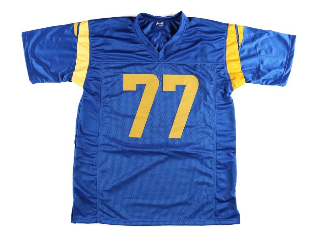 Men's Nike Andrew Whitworth Royal Los Angeles Rams Captain Vapor Limited  Jersey