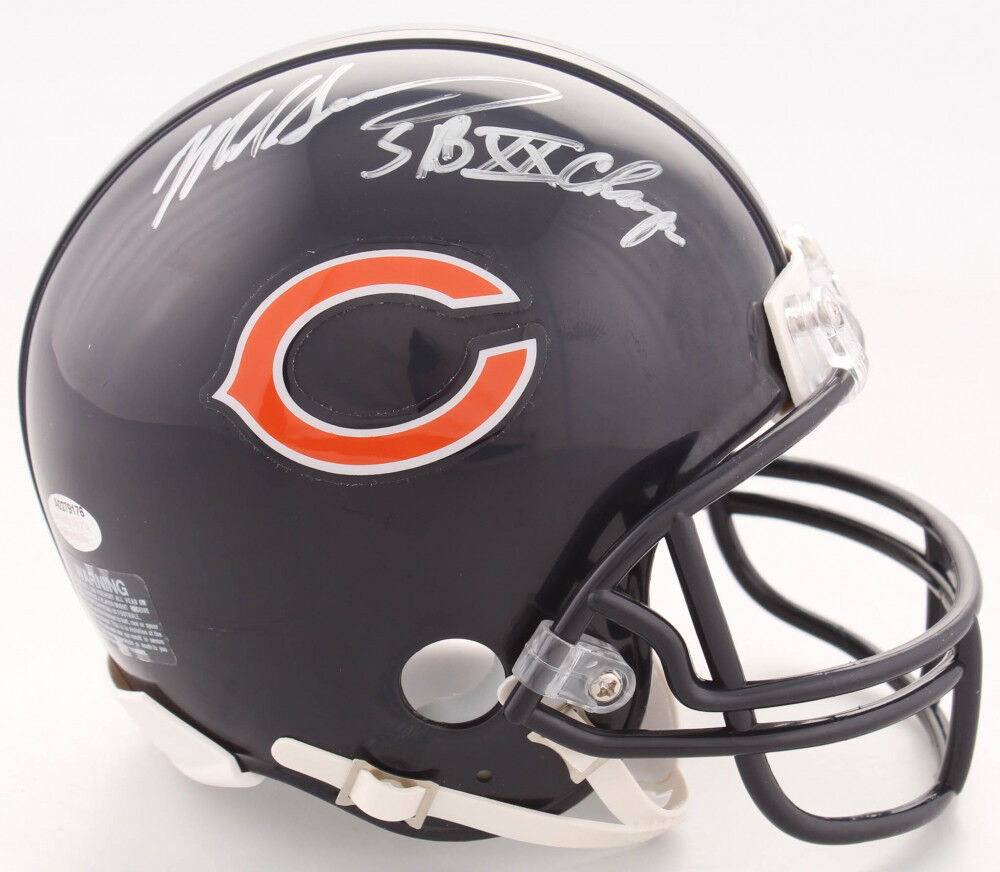 Mike Singletary Signed Bears Mini Helmet Inscribed 'SB XX Champs' (Sch –