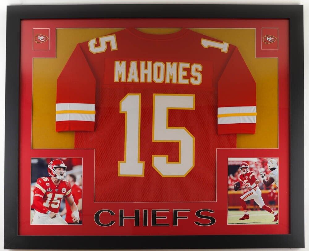 Awesome Artifacts Patrick Mahomes Andy Reid Travis Kelce 2022-23 Kansas City Chiefs Authentic Patrick Mahomes Jersey Signed with Proof by Awesome Artifact