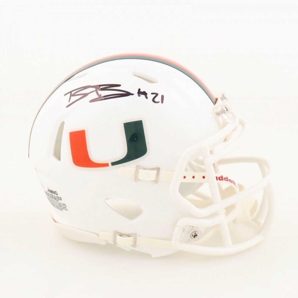 Lids Bernie Kosar Miami Hurricanes Fanatics Authentic Autographed Riddell  Chrome Alternate Speed Mini Helmet