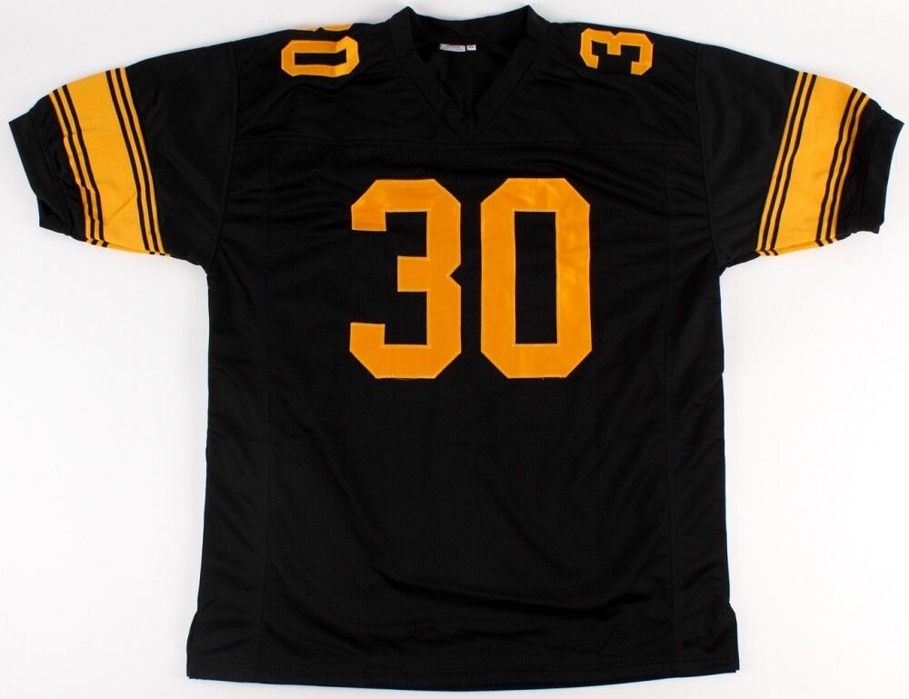 Men's Mitchell & Ness Troy Polamalu Black Pittsburgh Steelers Alternate  2008 Legacy Replica Jersey