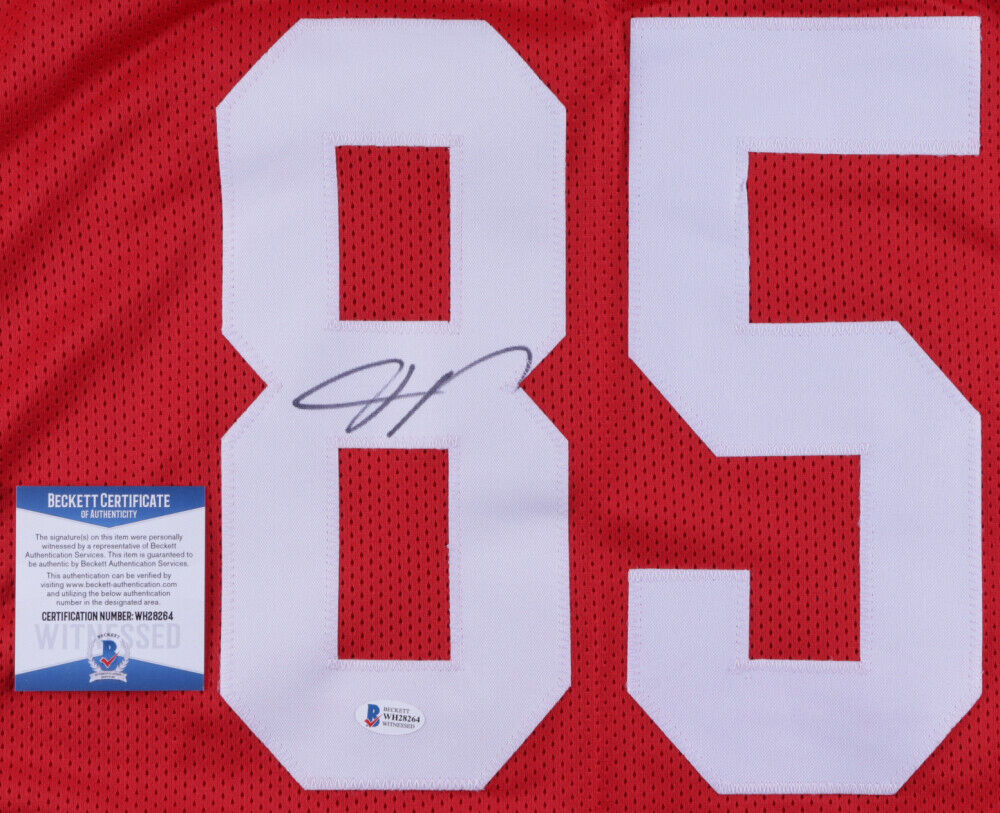 San Francisco 49ers Mike Wilson Autographed Red Jersey 4X SB Champs!  PSA/DNA Stock #104071 - Mill Creek Sports