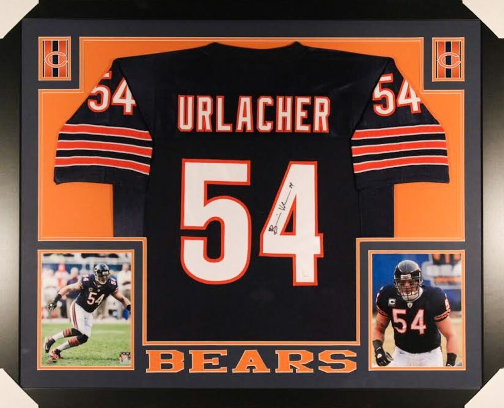 Autographed/Signed Brian Urlacher HOF 18 Chicago Green Salute To