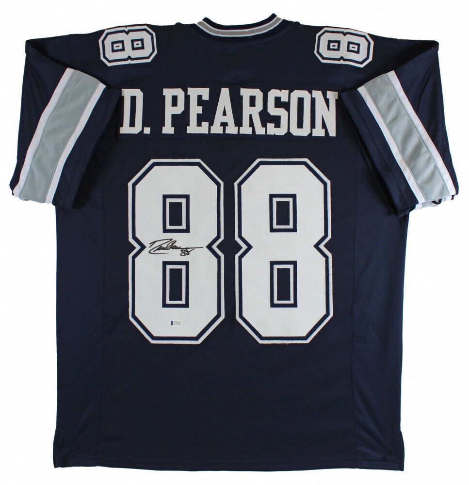 Drew Pearson Autographed/Signed Pro Style Blue XL Jersey HOF BAS – Denver  Autographs