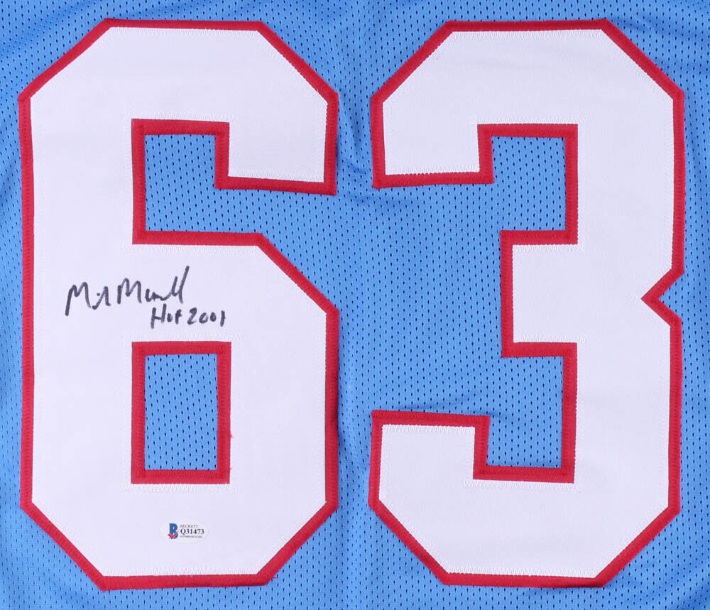 Eddie George Houston Oilers Fanatics Authentic Autographed Mitchell & Ness  Replica Jersey - Light Blue