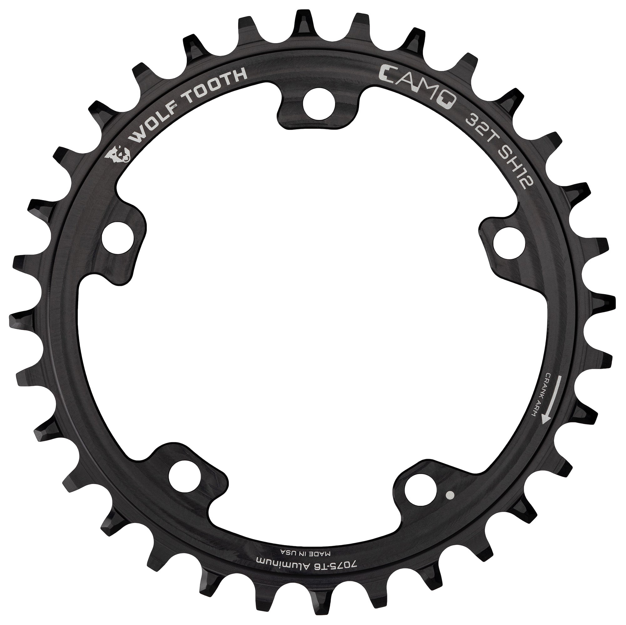 Saddleback Wolf Tooth CAMO Round Chainring for 12 Speed Shimano Hyperglide | FREE Delivery over £20 + FREE Returns + Extra 15% off First Order.