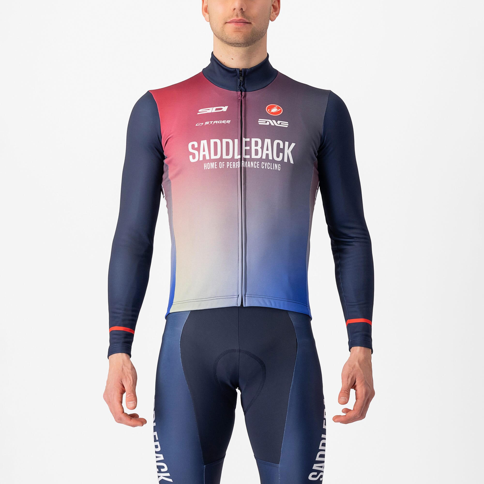 Castelli Saddleback Club Sport Thermal Long Sleeve Jersey | FREE Delivery over £20 + FREE Returns + Extra 15% off First Order.