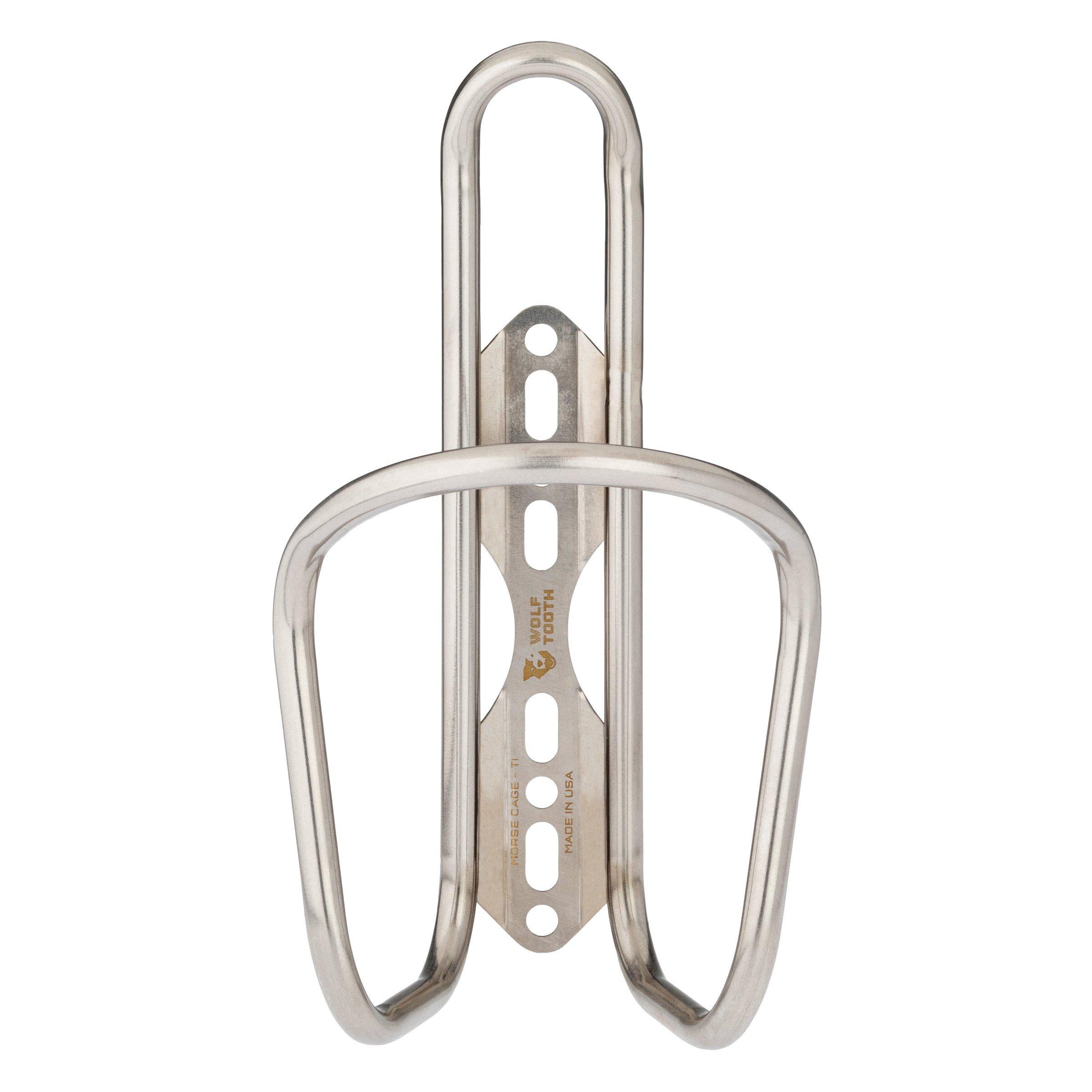 Saddleback Wolf Tooth Titanium Morse Bottle Cage | FREE Delivery over £20 + FREE Returns + Extra 15% off First Order.