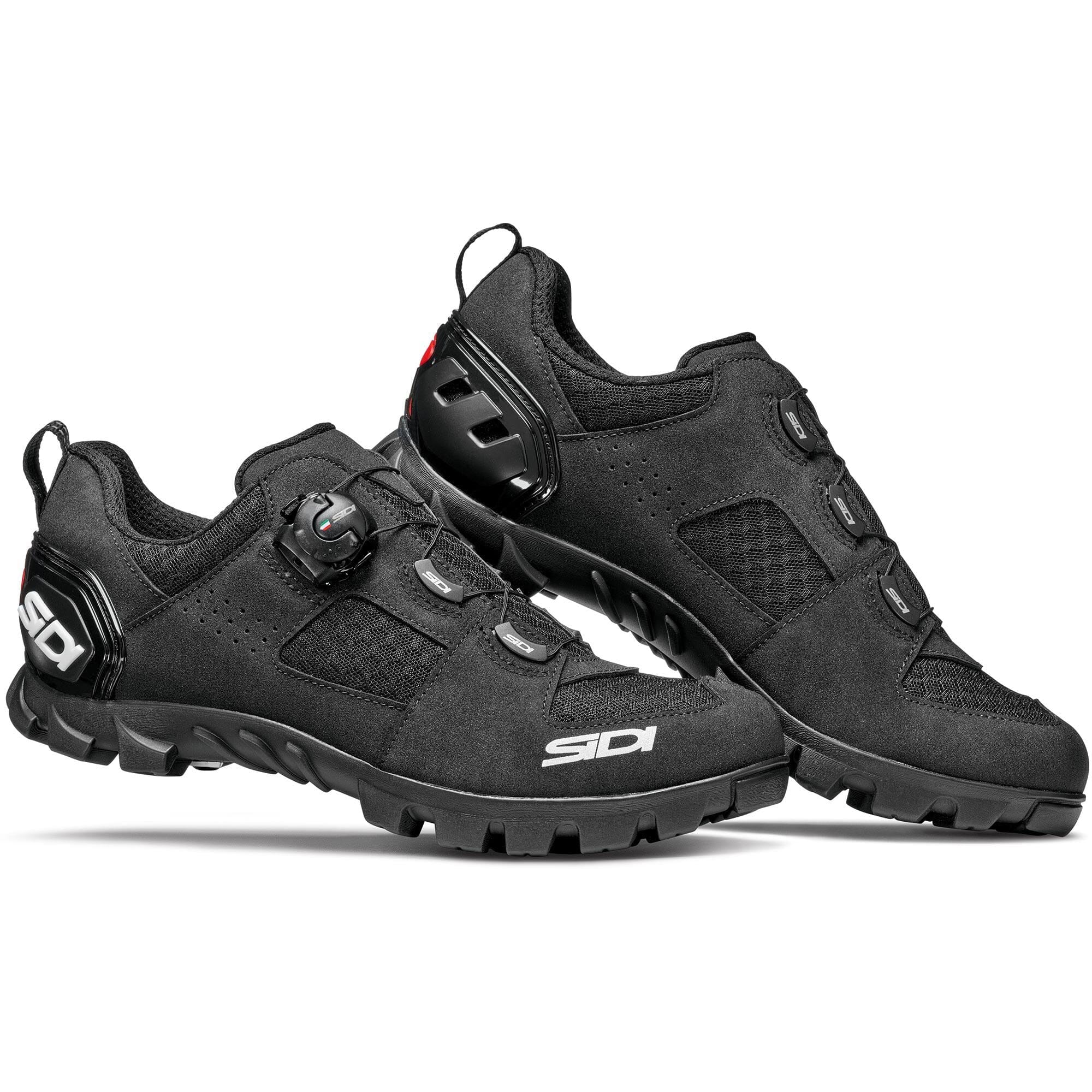 Saddleback Sidi Turbo MTB Shoes - Monochrome | FREE Delivery over £20 + FREE Returns + Extra 15% off First Order.