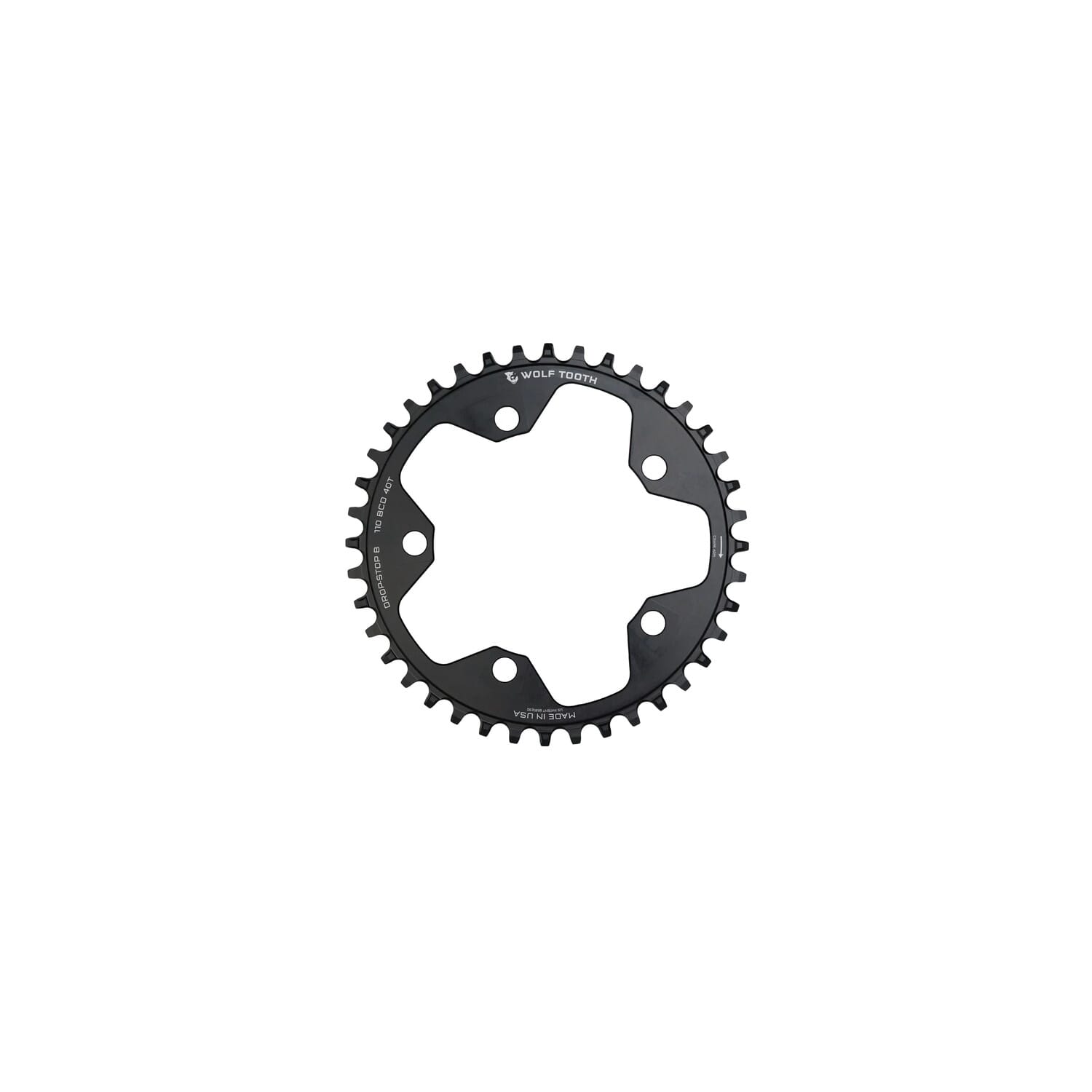 Saddleback Wolf Tooth 110 BCD Flat Top Gravel / CX / Road Chainring | FREE Delivery over £20 + FREE Returns + Extra 15% off First Order.