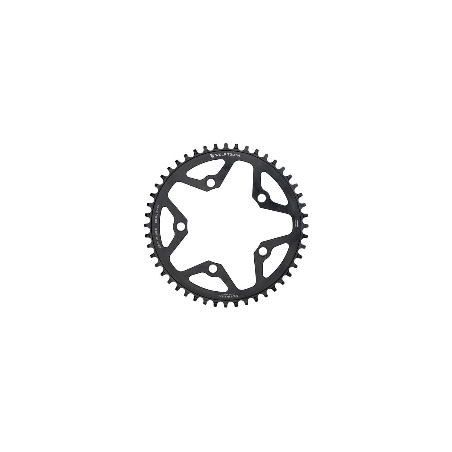 Saddleback Wolf Tooth 110 BCD Flat Top Gravel / CX / Road Chainring | FREE Delivery over £20 + FREE Returns + Extra 15% off First Order.