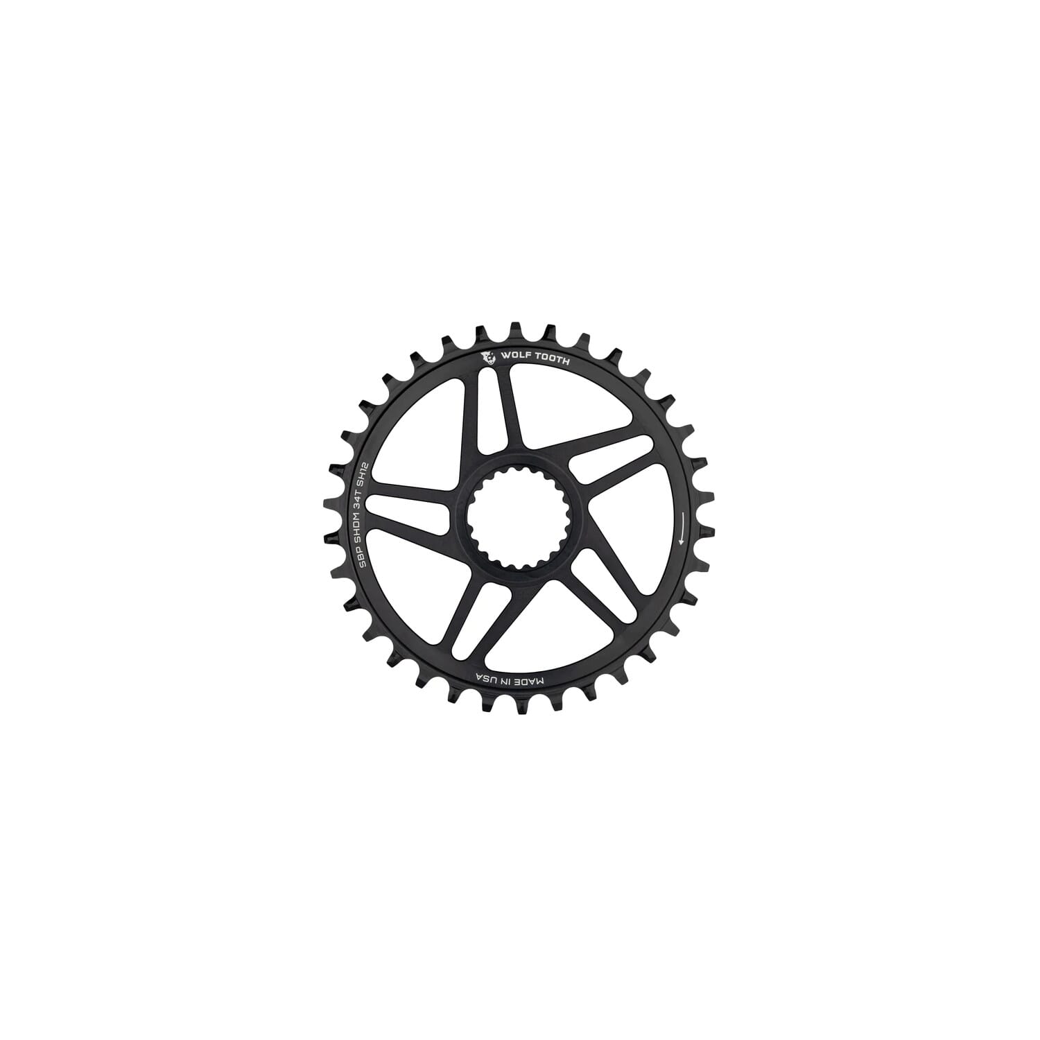 Saddleback Wolf Tooth Direct Mount Round Chainring for Shimano 12 Speed Hyperglide | FREE Delivery over £20 + FREE Returns + Extra 15% off First Order.