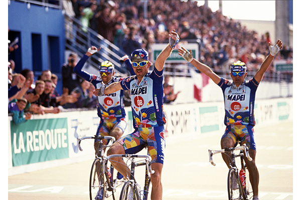 Sportful Vintage Image of Mapei 1 2 3 Paris Roubaix 1996 
