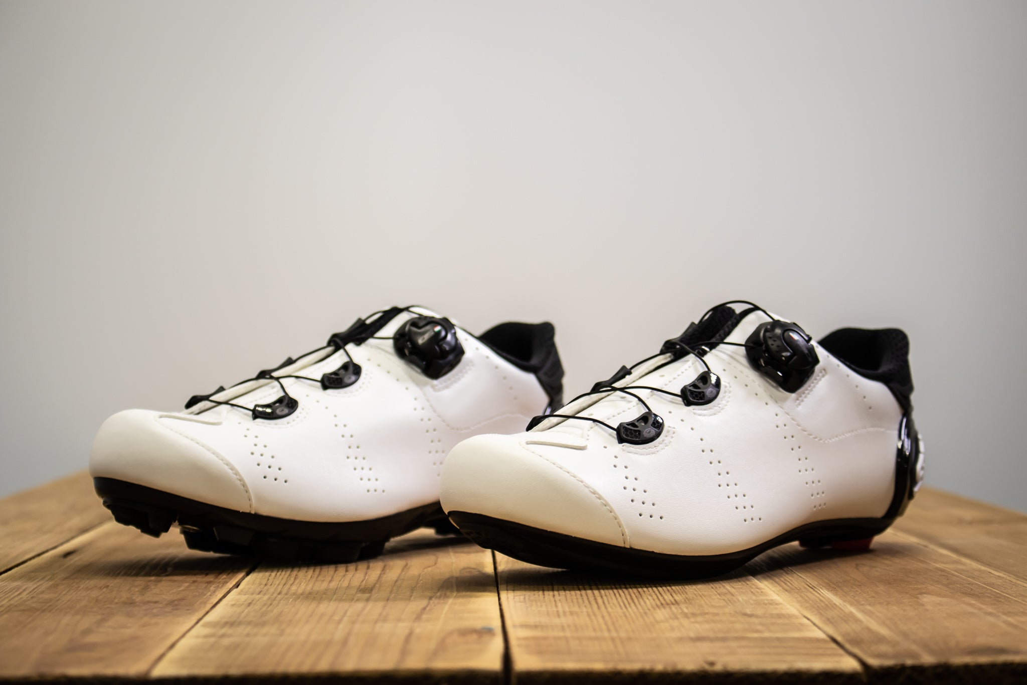 Sidi Fast Road cycling shoes on table 