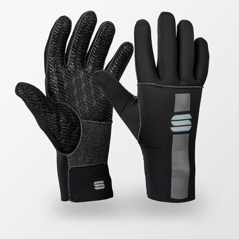 Studio shot of black Sportful Neoprene Gloves