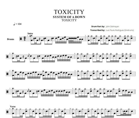 Toxicity - System of a Down Sheet music for Piano (Solo