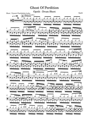 Shadow Boxing - Parkway Drive - Drum Sheet Music - DrumScoreWorld