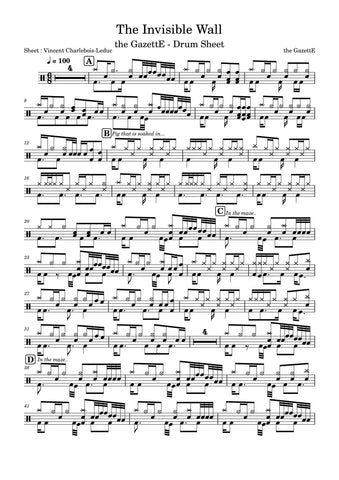 Shadow Boxing - Parkway Drive - Drum Sheet Music - DrumScoreWorld