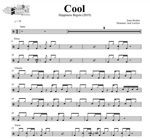 Sweater Weather - The Neighbourhood - Drum Sheet Music