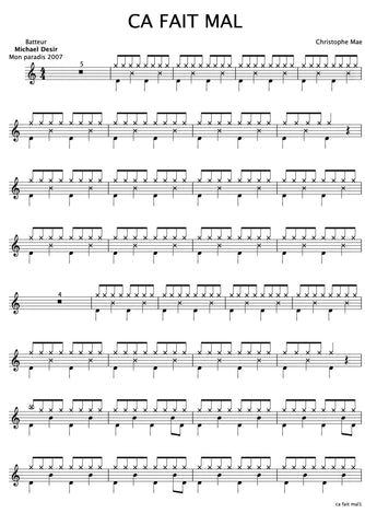 Get Over It Eagles Drum Sheet Music Transcription MSML