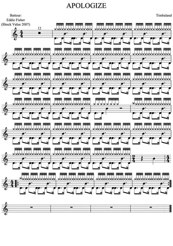 Pretending (arr. COPYDRUM) Sheet Music | Eric Clapton | Drums