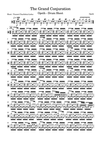 Shadow Boxing - Parkway Drive - Drum Sheet Music - DrumScoreWorld