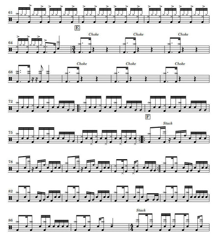 Playing God – Polyphia Sheet music for Drum group (Solo)