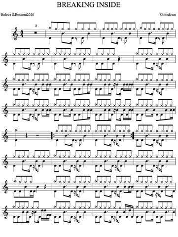 Get Over It Eagles Drum Sheet Music Transcription MSML