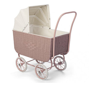 rattan doll stroller