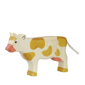 wooden cow toy