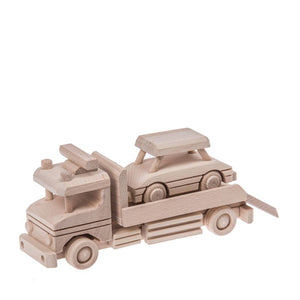 wooden tow truck