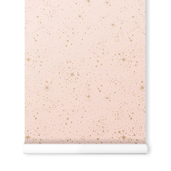 Super Nobodinoz Wallpaper – Gold Stella/Dream Pink – Elenfhant ZA-53