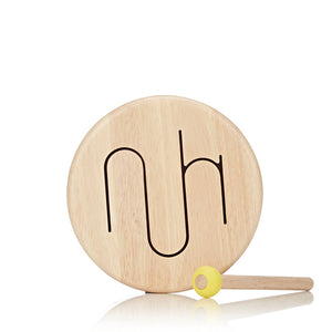 plan toy solid wood drum