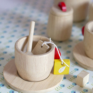 plan toys wooden tea set