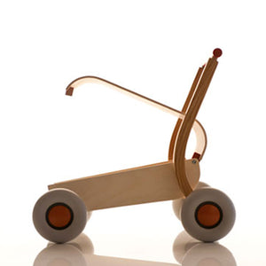 wooden baby walker