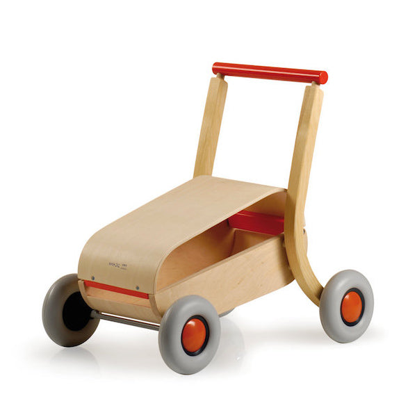 traditional wooden walker for baby