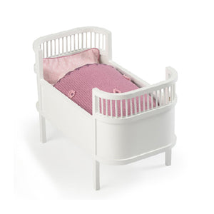 white dolls cot