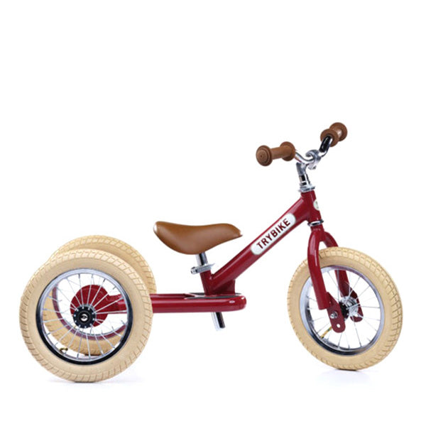 red balance bike