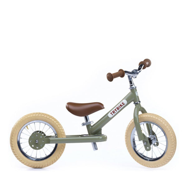 green balance bike