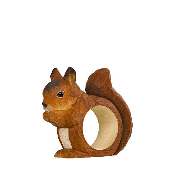 Wildlife Garden Carved Napkin Ring - Squirrel – Elenfhant